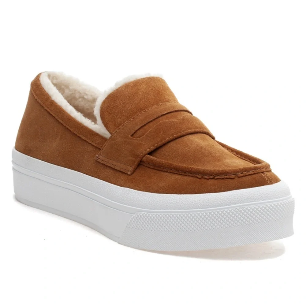 J Slides *New* Giles Sneaker Women’s Tan Suede Size 8.5